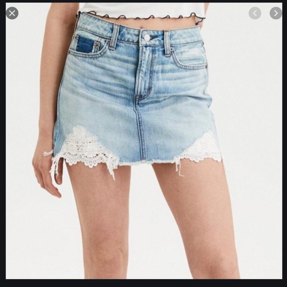American Eagle Hi-Rise Festival Mini Skirt